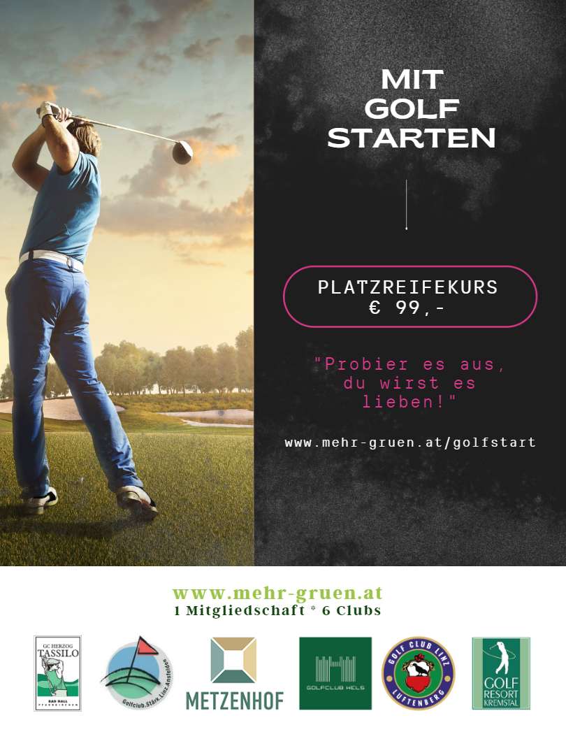 MEHR-gruen-platzreife2023golfstart platzreife 2023 golfspielen mehr grün